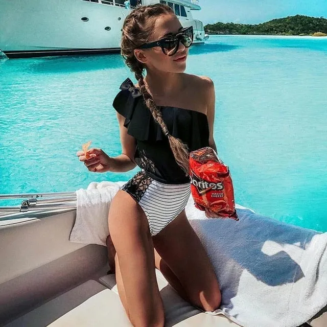 Hannah Ruffle One Piece