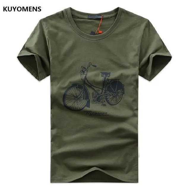 Men's Vintage Bike Tee Up To 5XL