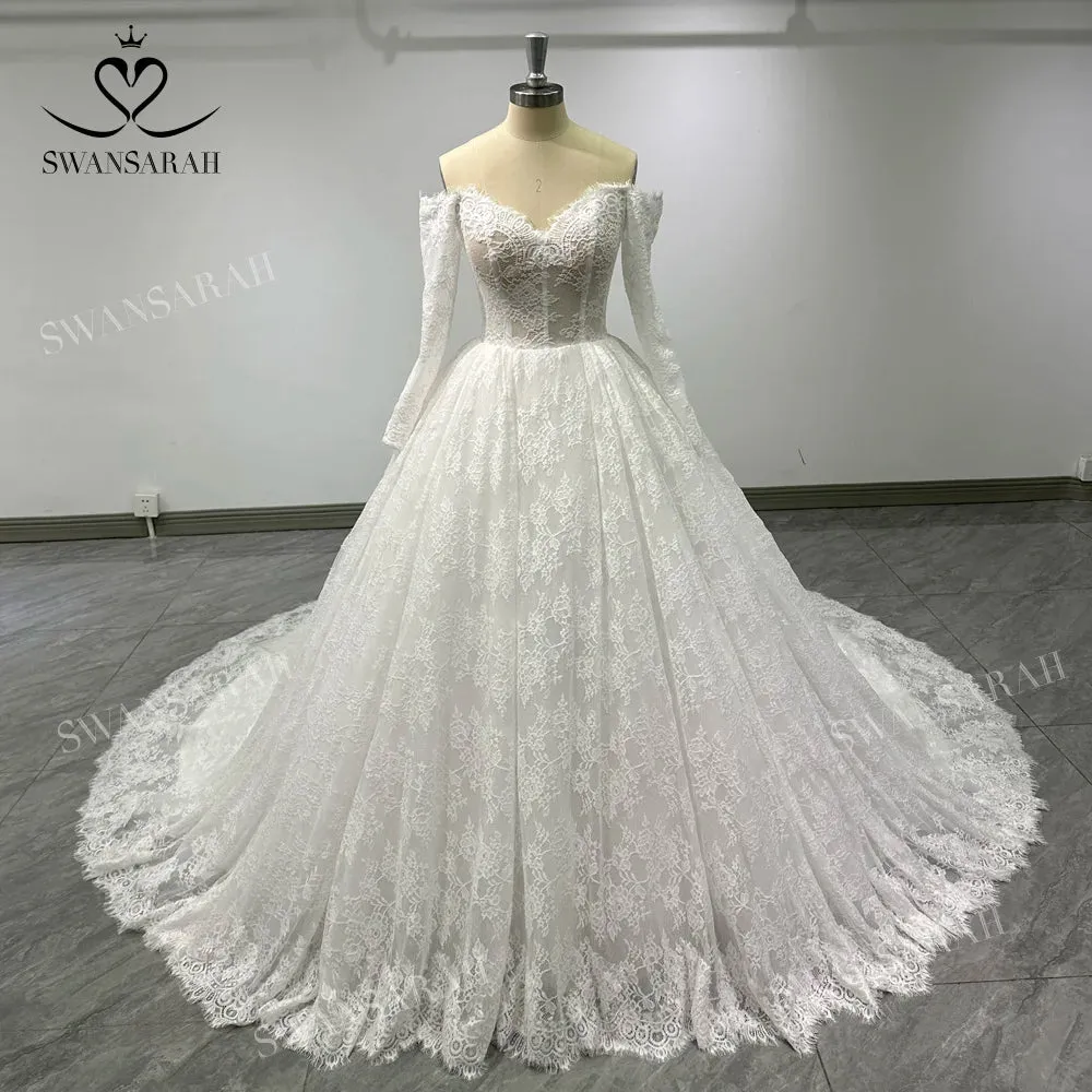 Wedding Dress Long Sleeve Ball Gown Princess